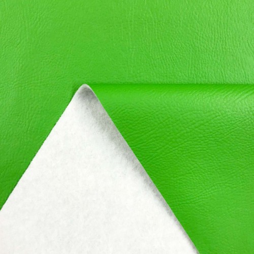 Corano Liso (PVC Couro Fake) - 100% Poliéster - 1,40m Largura - Verde claro