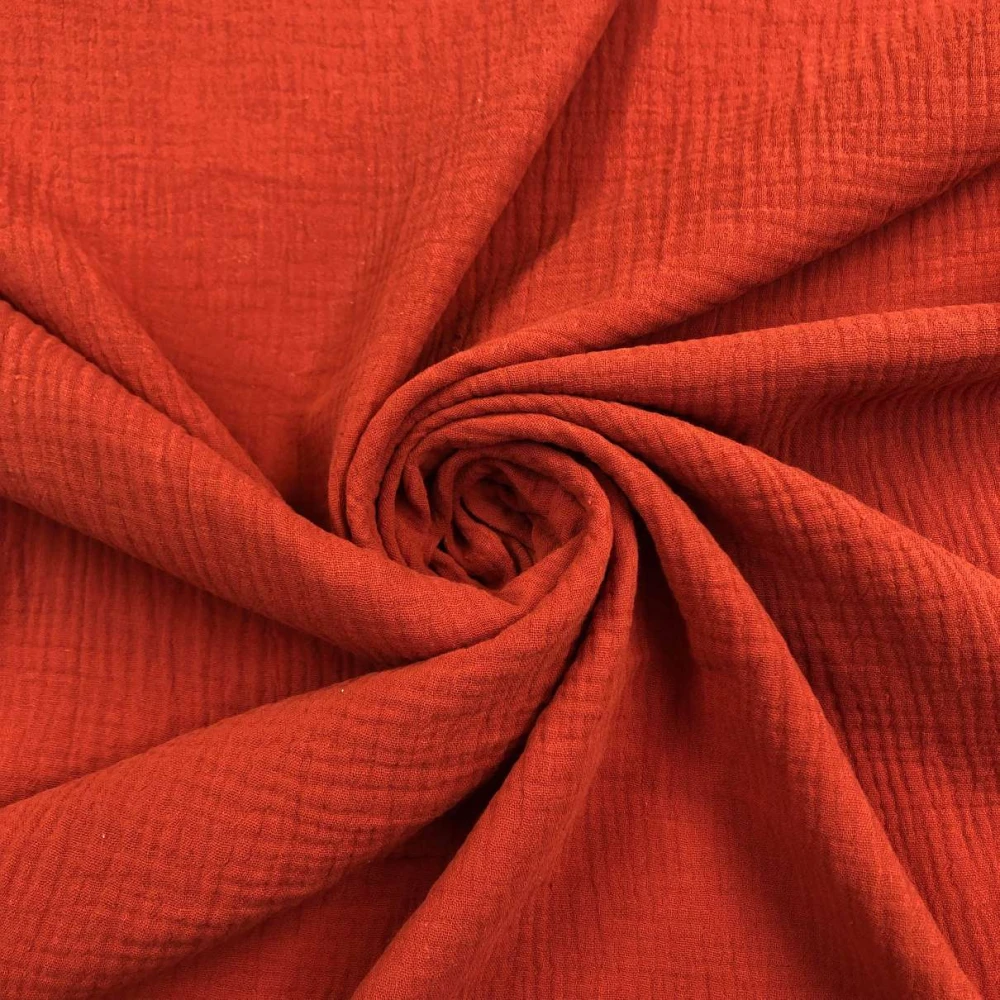 Fralda Gaze de Algodao Musselina Dupla 100% Algodão 1,32m Largura - Paprica