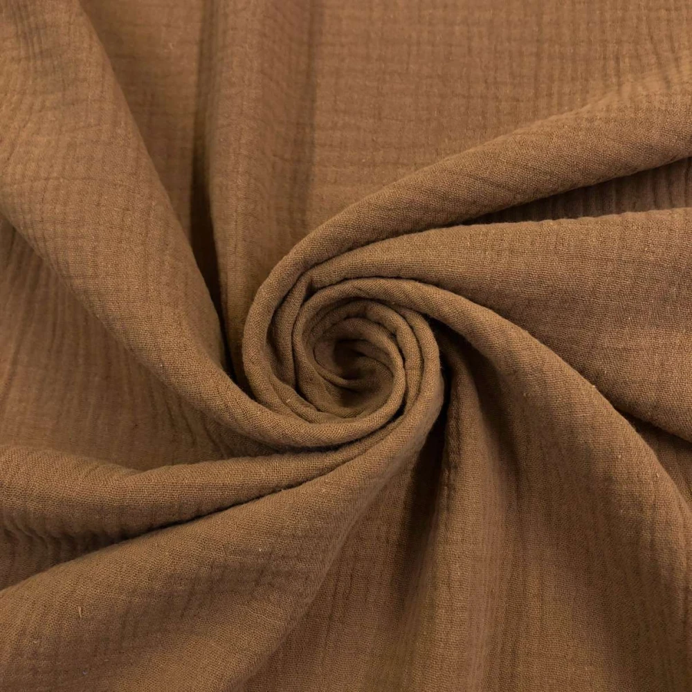 Fralda Gaze de Algodao Musselina Dupla 100% Algodão 1,32m Largura - Camurca