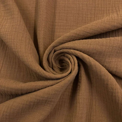 Fralda Gaze de Algodao Musselina Dupla 100% Algodão 1,32m Largura - Camurca