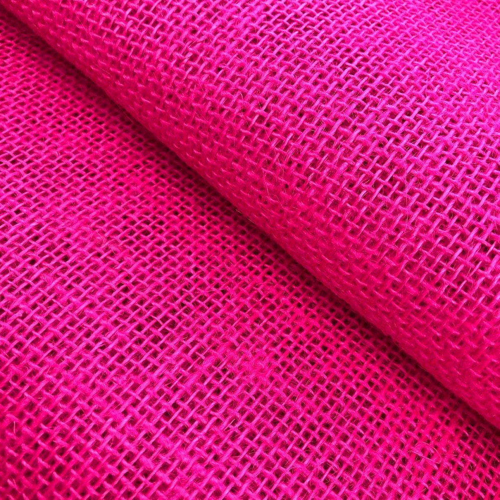 Juta Colorida Lisa - 1,00m largura - 100% Juta - Pink