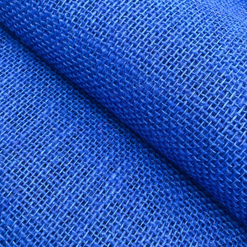 Juta Colorida Lisa - 1,00m largura - 100% Juta - Azul