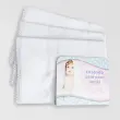 Kit 3 unid Fralda de Ombro Mabber Barra para Pintar e Bordar Modelo Estrela com Acabamento de Crochê 100% Algodão 37x80 - Branco