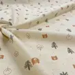 Linho Estampado Premium Ursinhos na Floresta 80% Algodão 20% Linho - Variante 1 Linho Estampado Premium Ursinhos na Floresta 80% Algodão 20% Linho - Variante 1