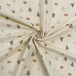 Linho Estampado Premium Ursinhos na Floresta 80% Algodão 20% Linho - Variante 1