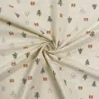 Linho Estampado Premium Ursinhos na Floresta 80% Algodão 20% Linho - Variante 1 Linho Estampado Premium Ursinhos na Floresta 80% Algodão 20% Linho - Variante 1