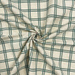 Linho Estampado Premium Xadrez Grande Verde Folha 80% Algodão 20% Linho - Variante 3