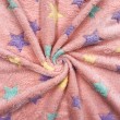 Manta Fleece 3D - Estrelas Coloridas - 100% Poliéster - 1,60m largura - Variante 1