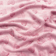 Manta Fleece 3D So Much Love 100% Poliéster 1,60m largura - Rosa
