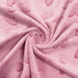 Manta Fleece 3D So Much Love 100% Poliéster 1,60m largura - Rosa