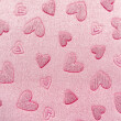 Manta Fleece 3D So Much Love 100% Poliéster 1,60m largura - Rosa