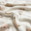 Manta Fleece 3D Ursinhos Teddy 100% Poliéster 1,60m largura - Fundo bege