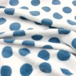 Manta Fleece Estampada Pelúcia Ultrasoft Poá Azul Bebê 100% Poliéster 1,60m largura - Variante 1