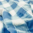 Manta Fleece Estampada Premium Xadrez 100% Poliéster 1,60m Largura - Azul