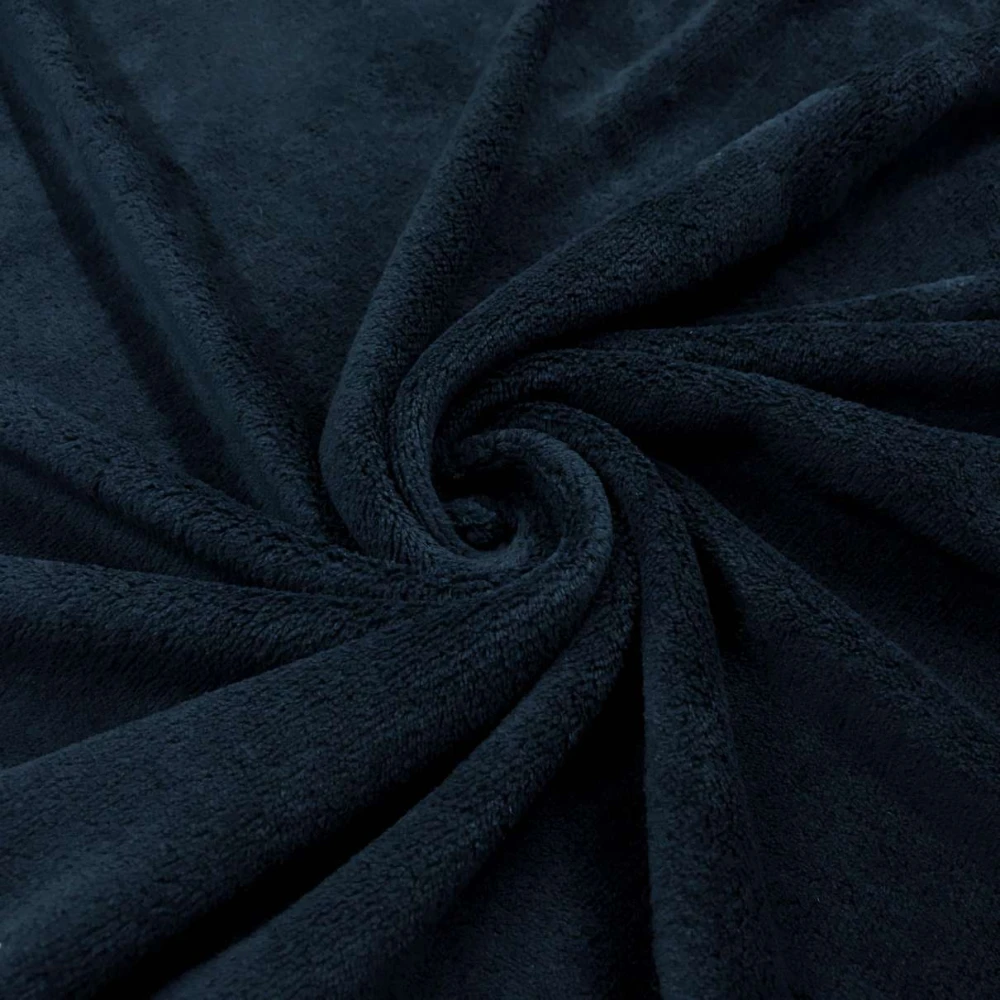 Manta Fleece Lisa 100% Poliéster 2,5m Largura - Azul marinho noite