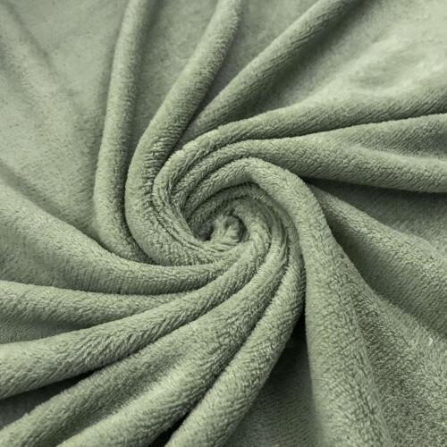 Manta Fleece Flanelada Lisa - 100% Poliéster - 2,5m Largura - Verde envelhecido