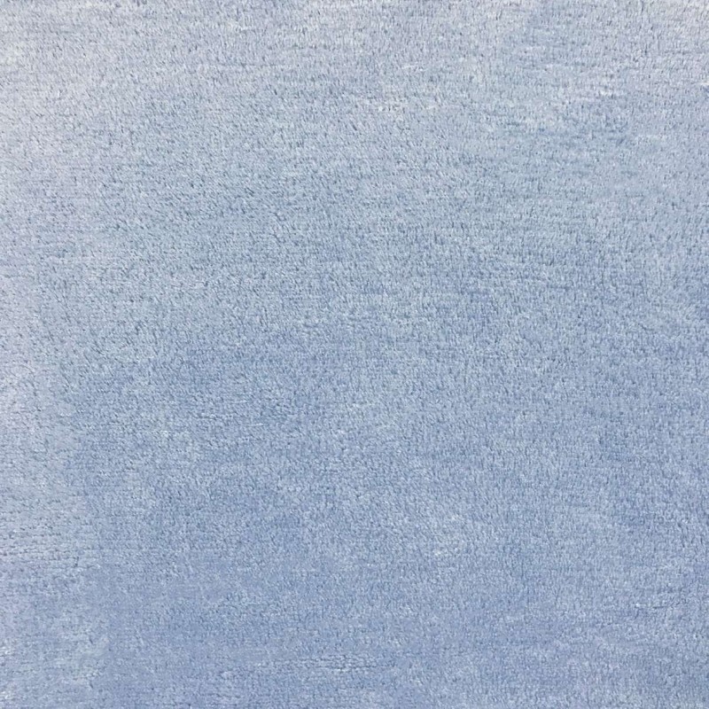 Manta Fleece Flanelada Lisa - 100% Poliéster - 2,5m Largura - Azul céu