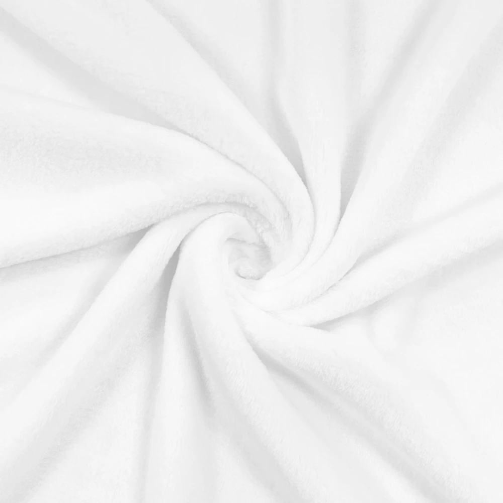 Manta Fleece Premium 100% Poliéster 2,5m Largura - Branco