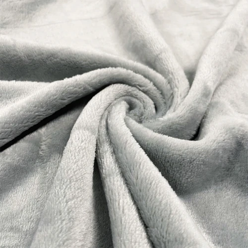 Manta Fleece Premium 100% Poliéster 2,5m Largura - Cinza claro