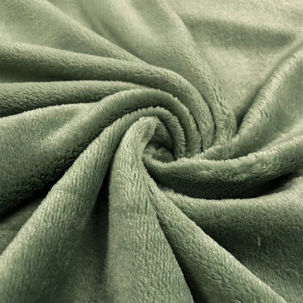 Manta Fleece Premium 100% Poliéster 2,5m Largura - Verde envelhecido