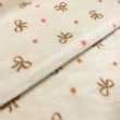 Manta Fleece Premium Laços 100% Poliéster 1,60m Largura - Bege