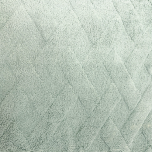 Manta Fleece com Relevo Geométrico 100% Poliéster 1,60m Largura - Verde envelhecido