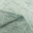 Manta Fleece com Relevo Geométrico 100% Poliéster 1,60m Largura - Verde envelhecido