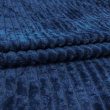 Manta Fleece com Relevo Jacquard 100% Poliéster 1,60m Largura - Azul marinho