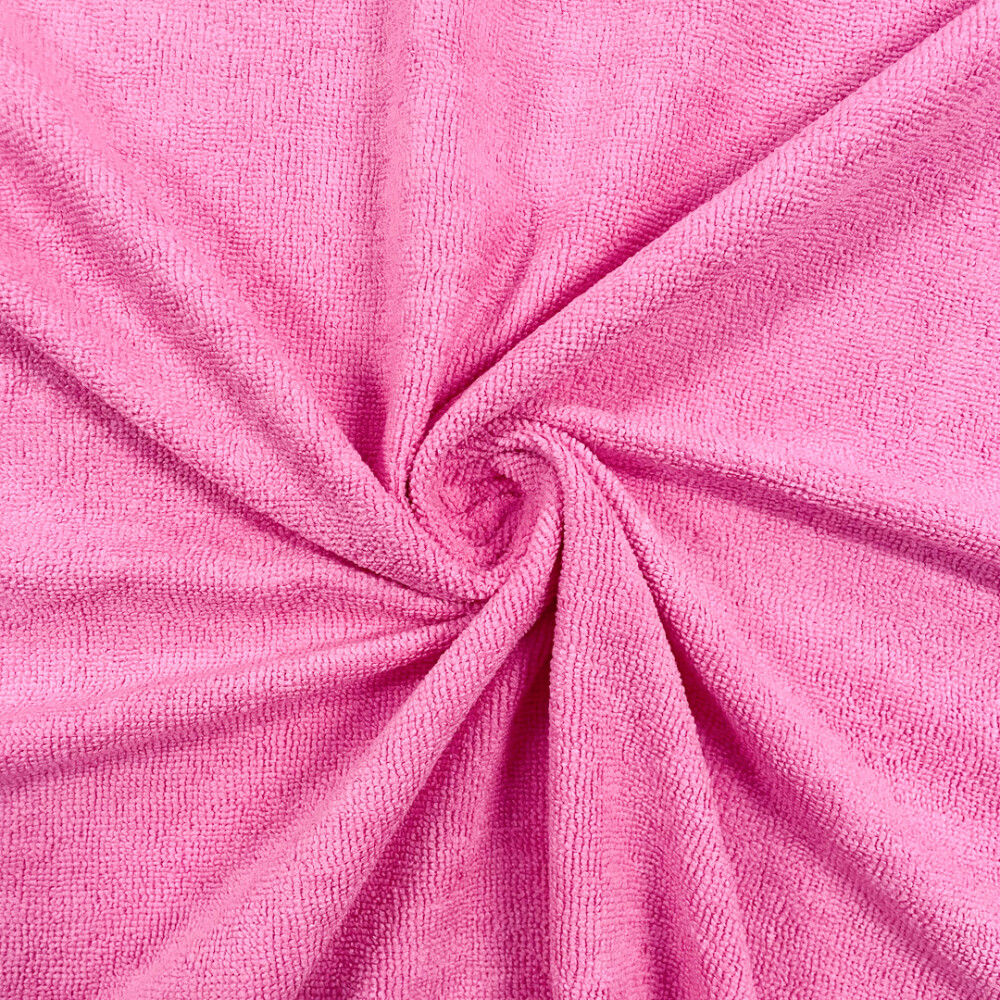 Microfibra Felpuda Lisa 80% Poliéster 20% Poliamida 1,45m Largura - Rosa chiclets