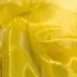 Organza Cristal - 100% Poliéster - 1,50m Largura - Amarelo