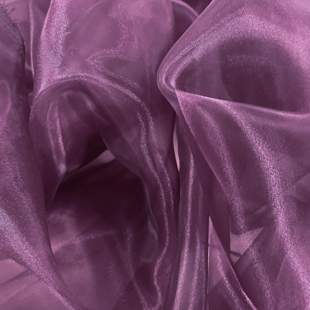 Organza Cristal - 100% Poliéster - 1,50m Largura - Vinho