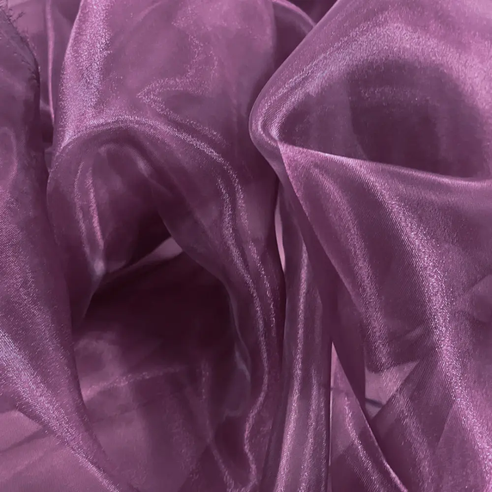 Organza Cristal - 100% Poliéster - 1,50m Largura - Vinho