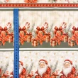 Painel Barrado Natal Exclusivo JLM Bom Velhinho 0,55 x 1,50m 10 Faixas - Variante 1