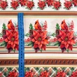 Painel Barrado Natal Exclusivo JLM Flor com Cardeal 0,55 x 1,50m 10 Faixas - Variante 1