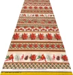 Painel Barrado Natal Exclusivo JLM Flor com Cardeal 0,55 x 1,50m 10 Faixas - Variante 1