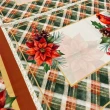 Painel Jogo Americano e Trilho Coleção Exclusiva JLM Natal Flor com Cardeal - Variante 1