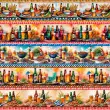 Painel Tricoline Digital Barrado Cervejas e Churrasco 0,55 x 1,50m - Variante 1