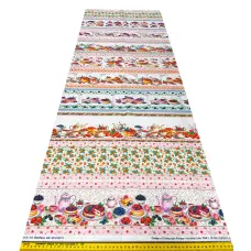 Painel Tricoline Digital Barrado Doces Confeitaria 0,55 x 1,50m - Variante 1
