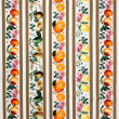 Painel Tricoline Digital Barrado Flor e Fruta 0,55 x 1,50m 10 Faixas - Variante 1