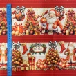 Painel Tricoline Digital Fernando Maluhy Barrado Natal Vermelho 0,55 x 1,50m 10 Faixas - C01