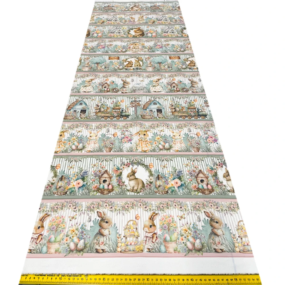 Painel Tricoline Digital Fernando Maluhy Páscoa Romântica 0,55 x 1,50m - Variante 1