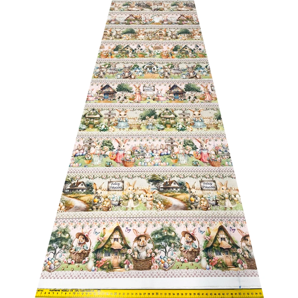 Painel Tricoline Digital Fernando Maluhy Páscoa na Fazenda 0,55 x 1,50m - Variante 1