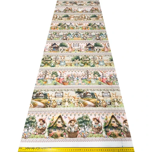 Painel Tricoline Digital Fernando Maluhy Páscoa na Fazenda 0,55 x 1,50m - Variante 1