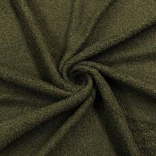 Pelúcia Manta Teddy Mini Sherpa Crespinha 100% Poliéster 1,50m Largura - Verde oliva