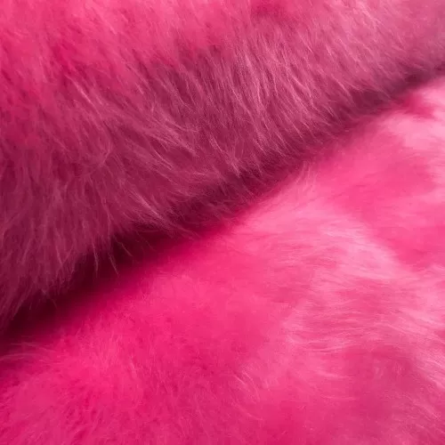 Pelúcia Prime - Pelo Alto - 100% Poliéster - Pink