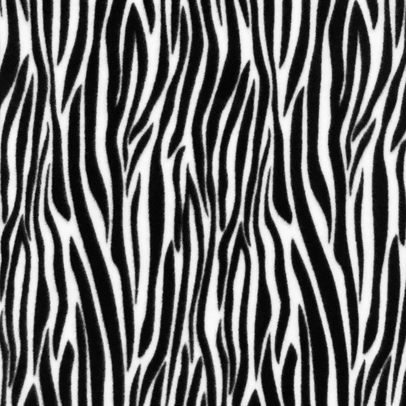 Pelúcia Soft Estampado - Zebra - 100% Poliéster - 1,60m Largura - Variante 1