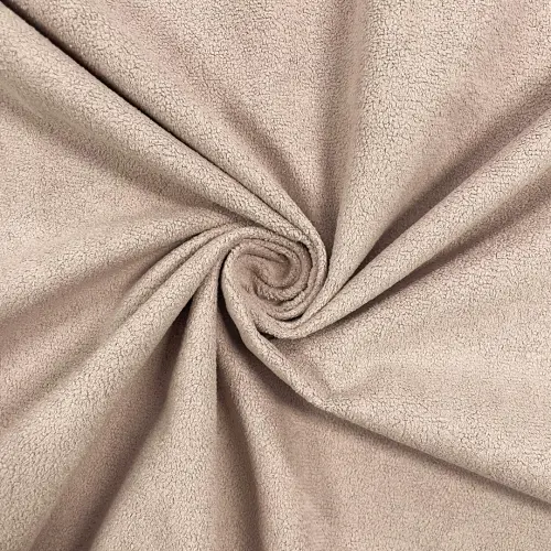 Pelúcia Boucle para Artesanato 100% Poliéster 1,42m Largura - Nude