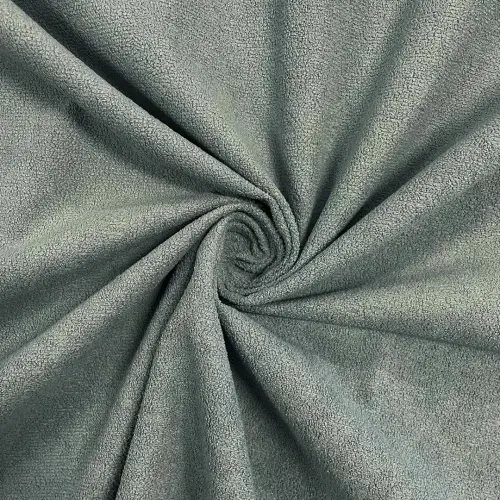 Pelúcia Boucle para Artesanato 100% Poliéster 1,42m Largura - Verde acinzentado