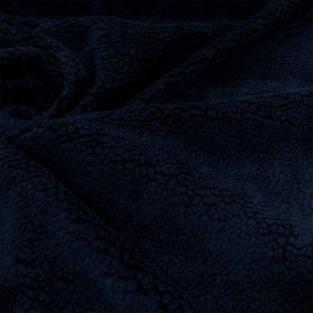 Pelúcia Carapinha Lisa 100% Poliéster 1,60m largura - Azul marinho noite