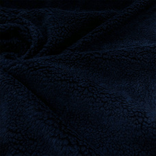Pelúcia Carapinha Lisa 100% Poliéster 1,60m largura - Azul marinho noite